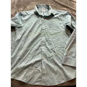 Brooks Brothers Men's‎ Dress Shirt Size 16 34-5 Regent Blue Long sleeve Non Iron